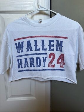 Wallen Hardy 24 White Crop Tee